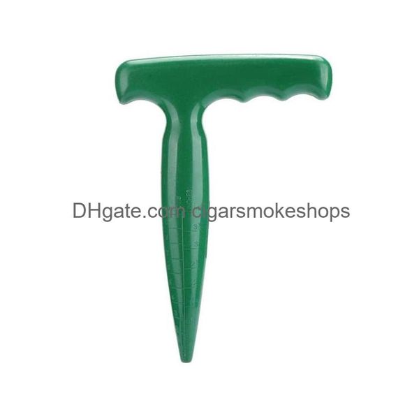 Autres fournitures de jardin Transplantation à main Widger Outils de plantation Dibber Soil Digger Hole Punch Semis Distributeur de graines Semis Pun Dhkv0