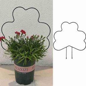 Other Garden Supplies Metal Iron Round Heart Shaped Plant Support Stake Stand For DIY Potted Climbing Plants Flower Vegetables Vine Rack