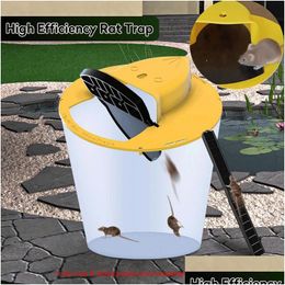 Otros suministros de jardín Trampa para ratones Reutilizable Smart Slide Bucket Tapa Ratón Rata Restablecimiento humano o letal Estilo de puerta MTI Catch 230110 Drop de DHJPQ