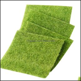 Otros suministros de jardín Patio Lawn Home Diy Mini Fairy Simation Plants Artificial Fake Moss Decorativo Turf Verde Green Grass Micro Landscape Dec.