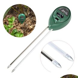 Andere tuinvoorraden Bodemvochtmeter Thermometer 3 in 1 Plant Flower PH Tester Detector Vochtigheid Lichte testsensor Drop Lever Dhdal