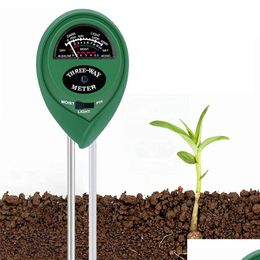 Autres fournitures de jardin Testeur de sol 3 en 1 Humidimètre de plante Lumière Ph Moniteur Détecteur Maison Pelouse Ferme Utilisation extérieure Xbjk2301 Dro Dhpja