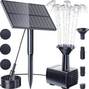 Autres fournitures de jardin Kit de pompe à eau pour fontaine solaire Fontaine à eau à énergie solaire avec piquet pour bain d'oiseaux en plein air Étang Piscine Jardin Réservoir à poissons Yard G230519