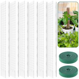 Autres outils de jardin 2 4 6 pièces poteau de mousse 23 6 pouces bâton de plante en plastique réutilisable Support Transparent résistant aux intempéries pour 230704