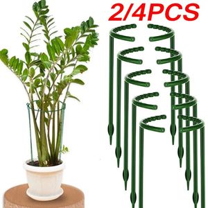 Autres outils de jardin 2 4pcs support de plante en plastique cadre de pile arrangement de serre demi-cercle tige fixe support d'escalade de vigne de fleur d'intérieur 231031