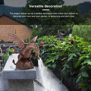 Andere tuingereedschap tuin water fontein spray draken water ademhalingspatroon hars standbeeld tuin buiten drijvende vijver zwemvogel badgereedschap S2452177