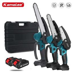 Autres outils de jardin Kamolee 5.0AH 24V 8 pouces Mini Mini Saw électrique Sci de chaîne rechargeable Saw en bois Découpe Machine à élagage Power Power Tool S2452511