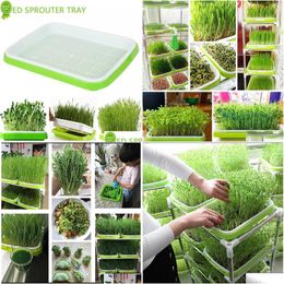 Andere tuingereedschap Nieuwe microgreens Sprouting Tray Hydroponic / voor Sprout Hortictical Systems kinderdagverblijf Pot Drop Delivery Home Dhogj