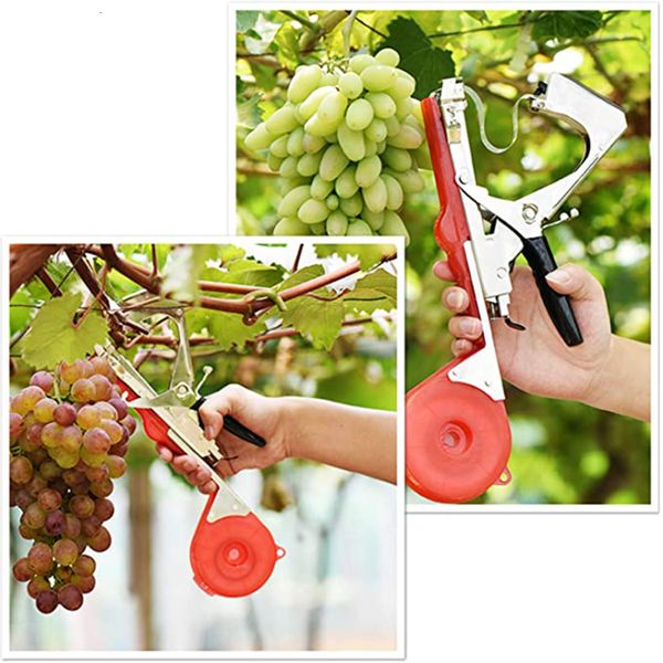 Autres outils de jardin Machine à attacher les plantes Outil à bande Tapener Raisins Vignes Dispositif Tomates Concombre 230422