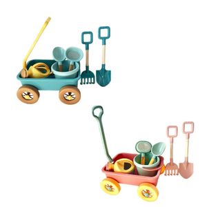 Autres outils de jardin Firend Play Wagon Set Outdoor Toy Tool Garden Tool Multicolor Play Play Motor Vehicles Toy Cart Toy Kids Pull Toy Girls S2452177