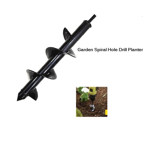 Autres outils de jardin Perceuse à trou en spirale Planteur Roto Fleur Ampoule HEX Arbre Tarière Yard ing Literie Plantation Digger Outil 230422