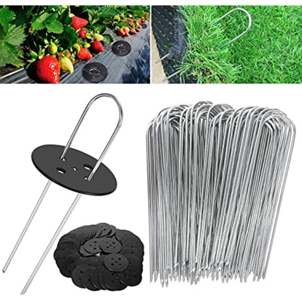 Autres outils de jardinage Clous en forme de U Gazon artificiel Épingles en U Piquets galvanisés en métal Accessoires de galvanisation par immersion 230422