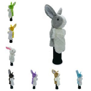 Autres produits de golf 10 couleurs Cartoon Rabbit Golf Head Cover Fairway Woods Hybrid Animal Golf Clubs Headcover No For Driver Mascot Novelty Cute Gift 230625