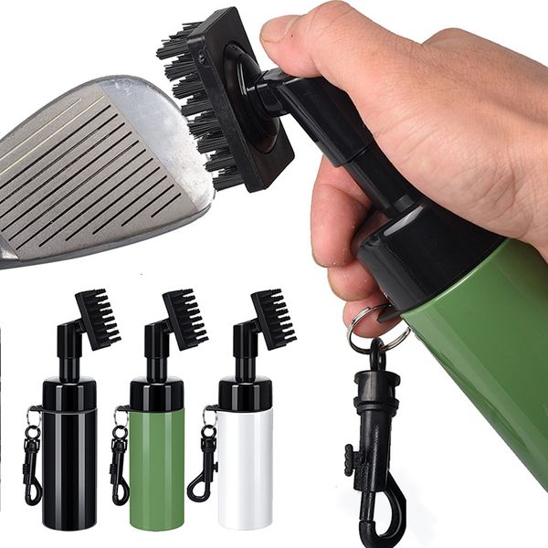 Otros productos de golf 1pc Limpiador de palos de golf Tubo de ranura Cepillo de golf Cepillo de palos de golf con tubo de depósito a prueba de fugas Botella exprimible para una fácil limpieza 230707