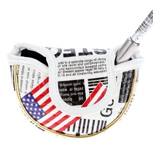 Autres produits de golf 1PC USA Flag Golf Putter Putter Head Cover Pu Imperproof Golf Headvers for Men Women Golfer Gift Golf Club Heads Accessoires 230811