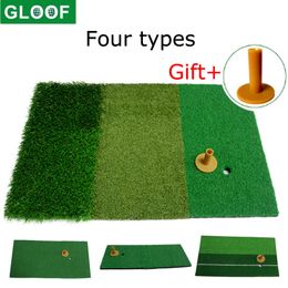 Andere golfproducten 1Set Slagmat Draagbare rij-chipping-trainingshulpmiddelen voor binnen-achtertuin met verstelbaar T-stuk 230303