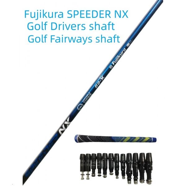 Otros productos de golf 2023 Drivers Shaft Fujikura SPEEDER NX blue SRSRX Flex Palos de madera de grafito Manguito y grip de montaje libre 230629