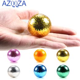 Andere golfproducten 6 stks DIA 42,7 mm Metallic Plated Golf Balls Fancy Match Opening Doel Duurzame constructie voor sportevenementen 230814