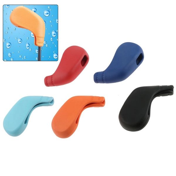 Autres produits de golf 9pcs couvre-tête de fer de golf ensemble TPE fenêtre ouverte étanche couvre-chef de golf rouge bleu noir orange têtes de club protecteur 11,5 * 11 * 4 cm 231114