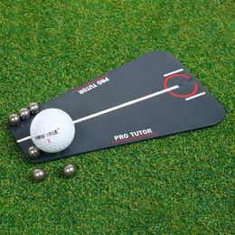 Autres produits de golf Tuteur de pratique acrylique Portable mettant des outils de formation de miroir pour les débutants enfants adultes assistant 231208