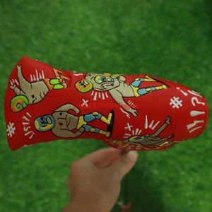 Otros productos de golf Todo tipo de palos de golf Putter y mazo Putter Headcover Flower Snow Man para Golf Blade Putter Head Protection Cover 230907