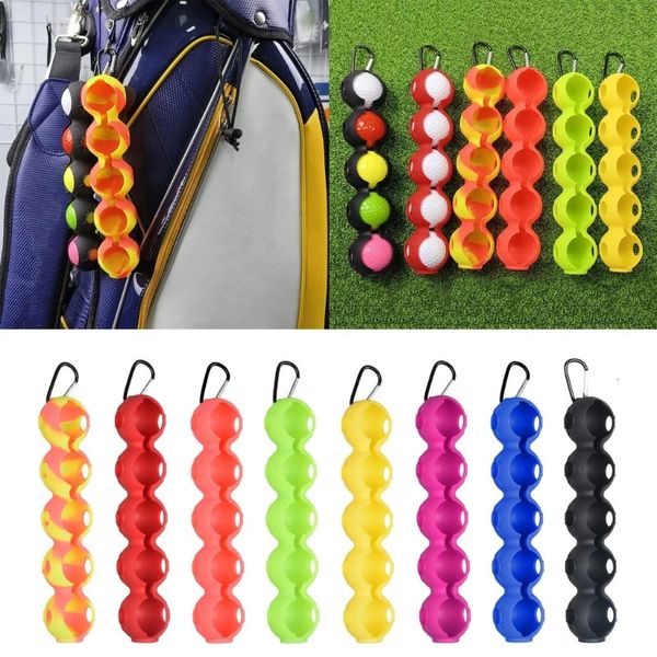 Autres produits de golf Porte-balle Balles en silicone Housse de protection Balle portable à dégagement rapide Accessoire d'entraînement sportif 24BD 231114