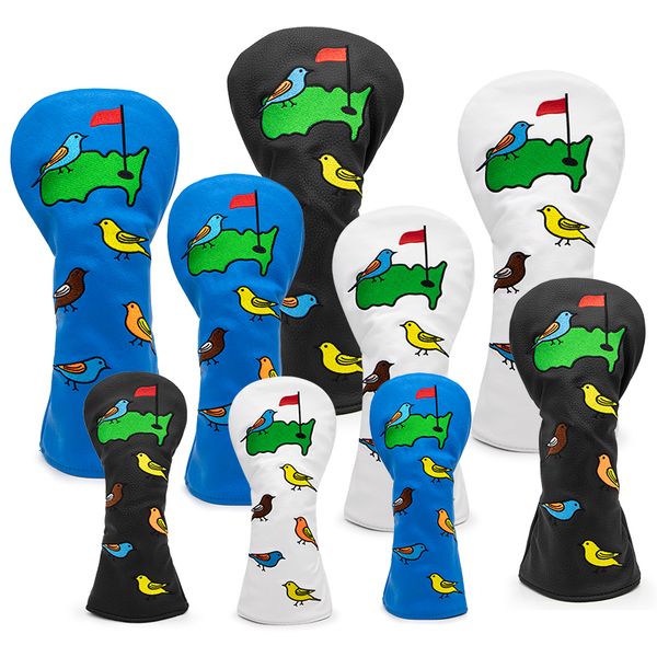 Otros productos de golf Birdie Golf Headcovers #1 #3 #5 Wood Head Covers Driver Fairway Hybrid Woods Headcover con Number Blade Putter cover with Magne 230720