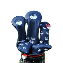 Otros productos de golf Club 1 3 5 Headcovers Driver Fairway Woods Cover PU Leather Head Covers Set Protector Accesorios 221104