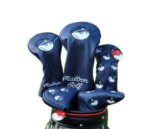 Andere golfproducten Club 1 3 5 Headcovers Driver Fairway Woods Cover PU lederen hoofdcovers Set Protector Accessoires 2211042311921