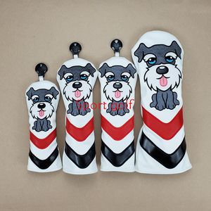 Otros productos de golf Perros lindos diseño conductor de palo de golf fairway madera híbrido ut headcover sport golf club head protect cover 230703