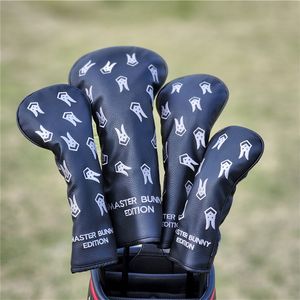 Autres produits de golf Driver Headcover 135UT Club Master Bunny Edition Fairway Woods Hybird Covers Set 230603