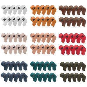 Autres produits de golf Drop Golf Iron Head Covers Oil Edge Factory Price Golf Club HeadCovers Wedge Club Head couvre 10pcs 230418