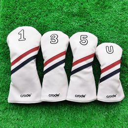 Andere golfproducten Fashion Trends Fashion Trends Golf Club #1 #3 #5 Wood Headcovers Driver Fairway Woods Cover Pu Leather Head Covers 230313