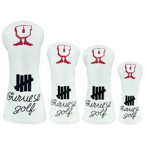 Andere golfproducten Fisherman's foot Golf Club #1 #3 #5 Gemengde kleuren Houten hoofdcovers Driver Fairway Woods Cover PU lederen hoofdcovers 231120