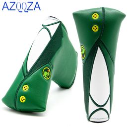 Autres produits de golf Golf Blade Putter Cover Green Jacket Golf Club Head Covers for Putter Leather Blade Putter Headcover with Magnetic 230720