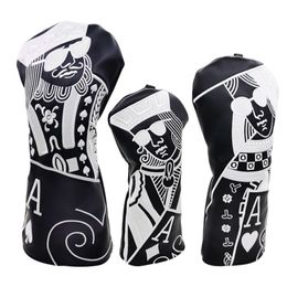 Andere golfproducten Golf Club #1 #3 #5 Houten Headcovers Driver Fairway Woods Cover PU lederen Headcovers Maximale snelheid levering 230728