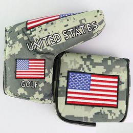 Andere golfproducten Golf Putter Er Usa Amerikaanse nationale vlag Voor Mallet Blade Head Protector Magnetische sluiting Drop Delivery Sports Ou Dhdug