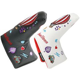 Andere golfproducten Golf Putter Headcover Magnetische hoes PU-leer Golfclubhoofdcovers Golfijzerbeschermer Herbruikbare golfaccessoires Headcovers 231114