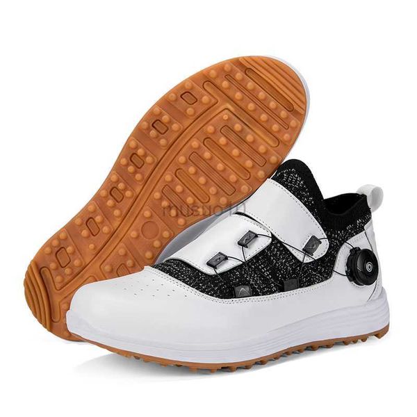 Autres produits de golf Chaussures de golf Chaussures de golf imperméables de haute qualité pour hommes Chaussures de sport antidérapantes antichoc bleu blanc noir pour hommes 36-46 HKD230727