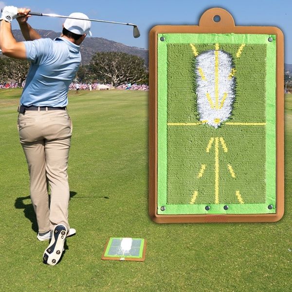 Otros productos de golf Estera de entrenamiento de golf para detección de swing Traza de bola de bateo Estera direccional Almohadillas de ruta de swing Almohadillas de práctica de swing Regalo de Navidad 230411