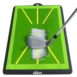 Otros productos de golf Almohadilla de entrenamiento de alta calidad para detección de swing Bola de bateo Rastreo direccional Mat Path Pads Práctica 231128