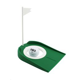 Autres produits de golf Indoor Putting Cup avec trou Flag Return Ball Training Putter Practice Aids Drop Ship 230627