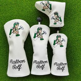 Autres produits de golf Magic Flying Snowman Golf Woods Headcovers Couvre-chefs pour pilote Fairway Putter 135H Clubs Set Heads PU Cuir Unisexe J230506