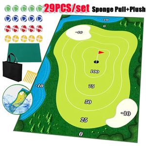 Andere golfproducten Mini Casual Game Set Training Mat Verbetering Vaardigheden Plaats Royale Hitting Mats for Indoor Outdoor Gaming 230822