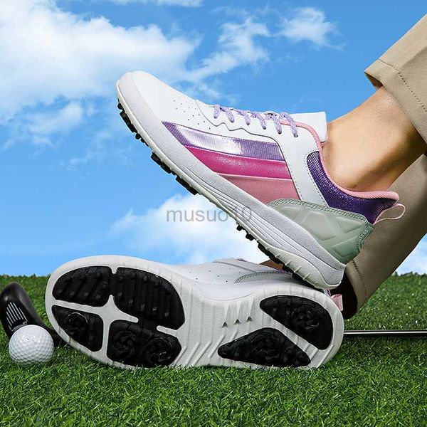 Autres produits de golf Nouvelle arrivée Chaussures de golf Hommes Femmes Chaussures de golf légères Baskets de marche Chaussures de luxe antidérapantes HKD230727