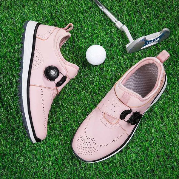 Autres produits de golf Nouvelles chaussures de golf respirantes Hommes Femmes Le golf professionnel porte des chaussures de golf antidérapantes pour dames Chaussures de golf de luxe HKD230727