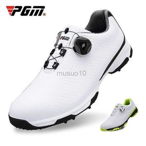 Autres produits de golf Nouvelles chaussures de golf Chaussures de sport pour hommes Boutons imperméables Boucle Respirant Anti-dérapant Baskets d'entraînement pour hommes HKD230727