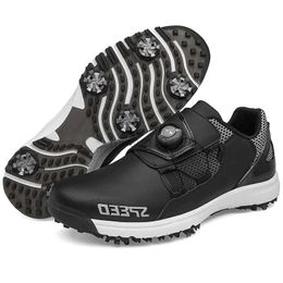 Autres produits de golf Nouvelles chaussures de golf de luxe Hommes Baskets de golf sans crampons En plein air Grande taille 36-47 Chaussures de marche pour les golfeurs Chaussures de marche confortables HKD230727