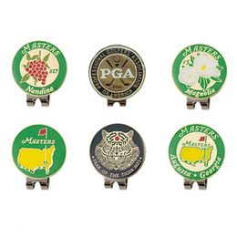 Andere golfproducten Pack 6 PCS Golfkap Clip Mark W Magnetic Mark Golf Ball Positie Golf Hat Clip Verwijderbare metalen golfbal marker Golf Accessoires 230321