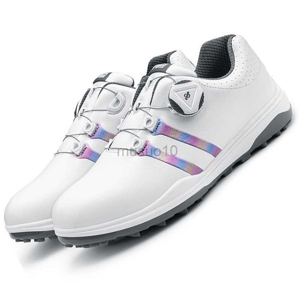 Autres produits de golf Chaussures de golf PGM Baskets anti-dérapantes brevetées pour femmes Baskets colorées imperméables pour femmes Entraînement à laçage rapide Une paire de chaussures Résistant à l'usure HKD230727